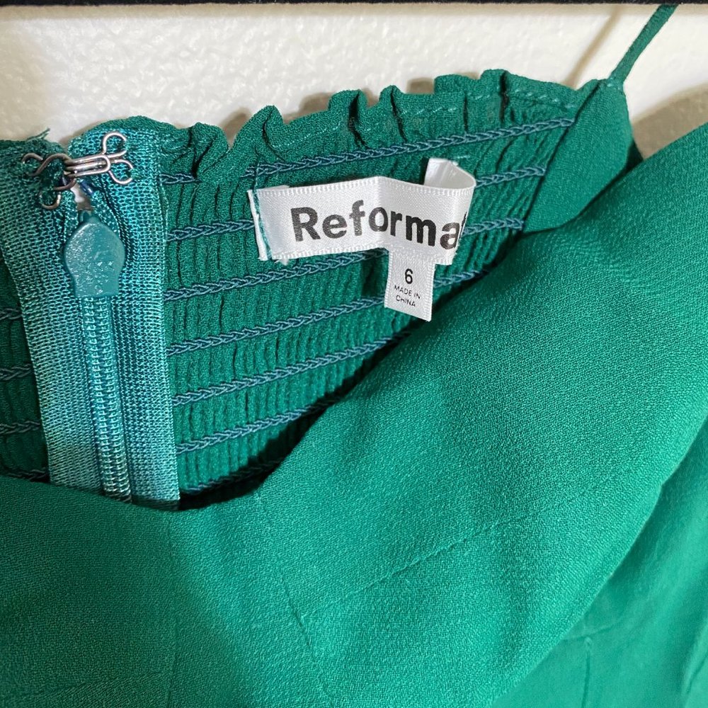 Reformation Juliette Dress in Emerald - Picture 10 of 12